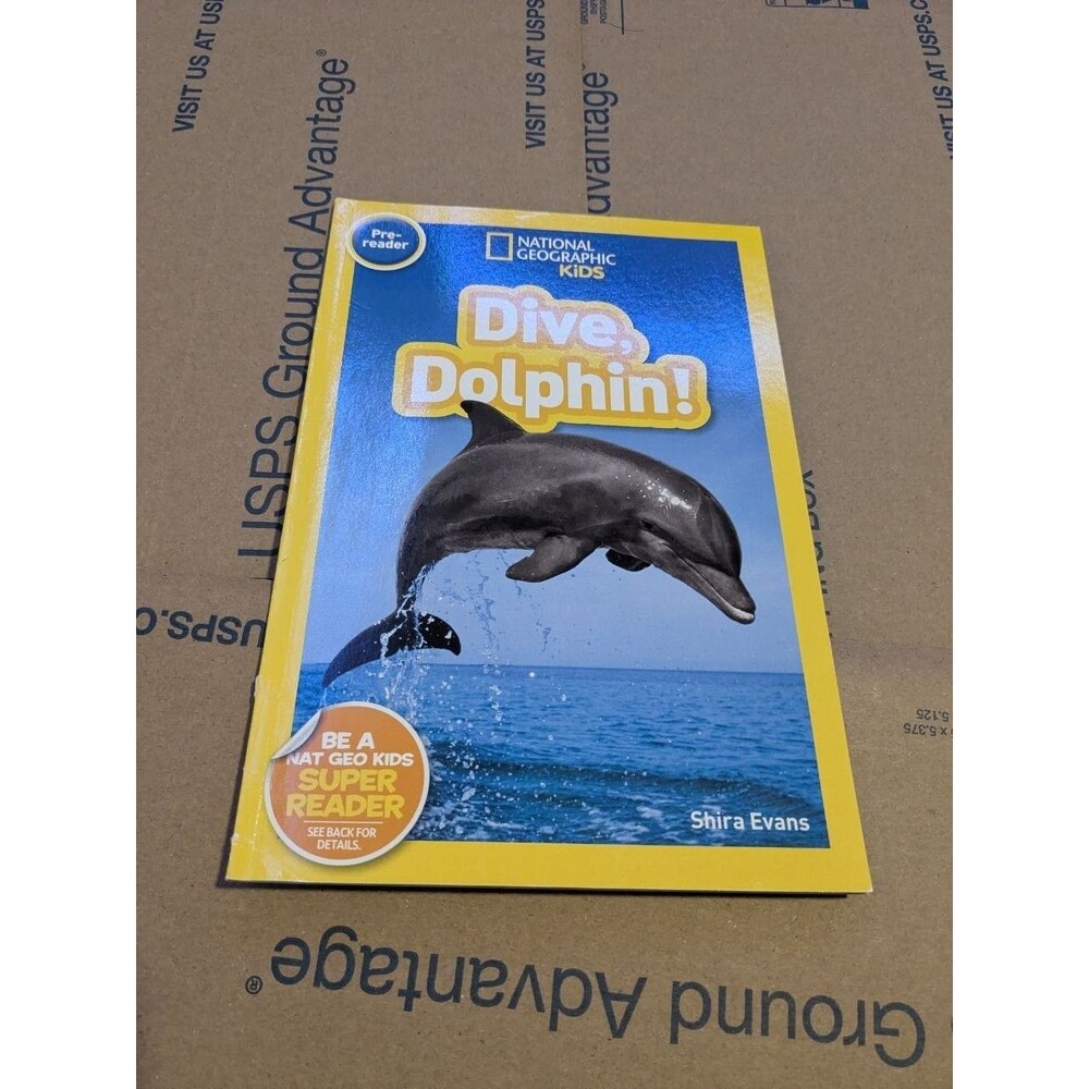 National Geographic Kids Dive Dolphin Pre-Reader Book Paperback Shira Evans